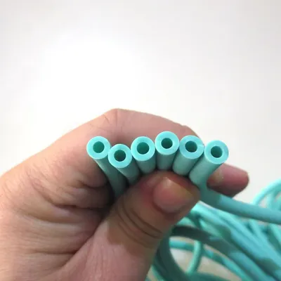 Blue Hollow Silicone Tube