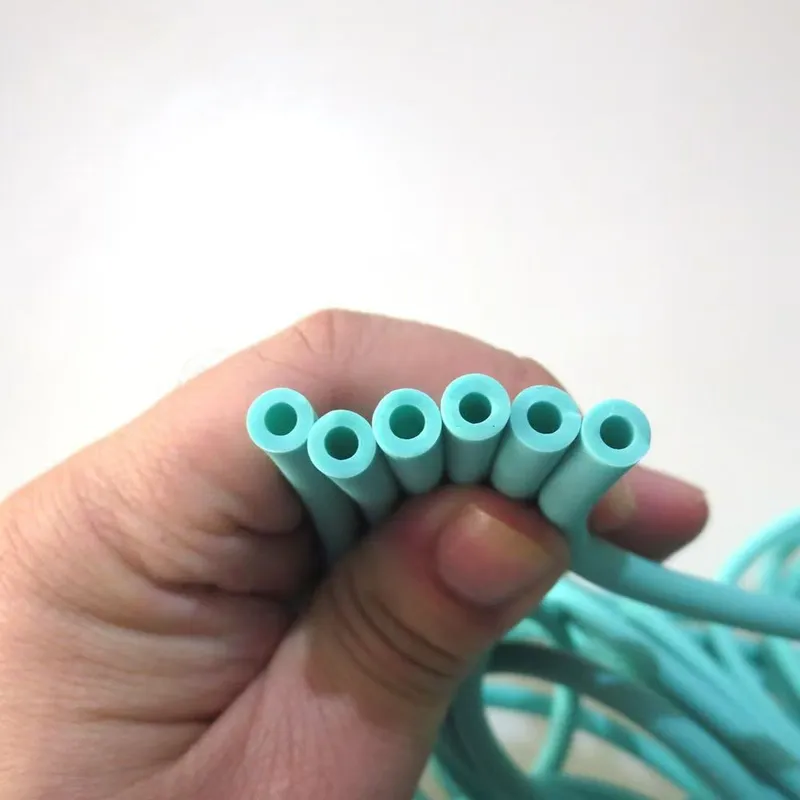 Blue Hollow Silicone Tube
